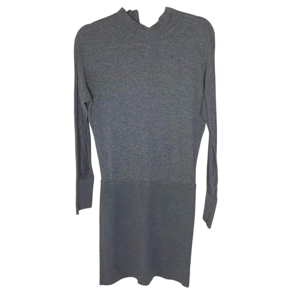 White House Black Market sweater dress Gray Neutral Dress size small Basic Y2K - Picture 2 of 6